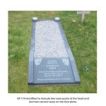 Kerbed Memorial with Foot Plate image 2 thumbnail