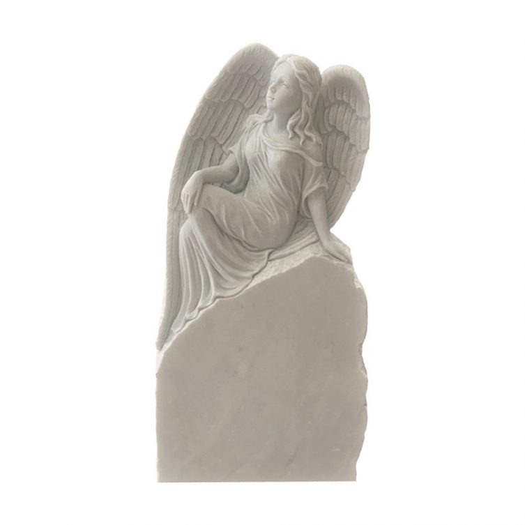 Sitting Angel Headstone