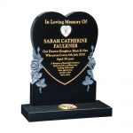 Large Heart and Roses Headstone image 2 thumbnail