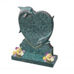 Heart and Dolphins Headstone image 2 thumbnail