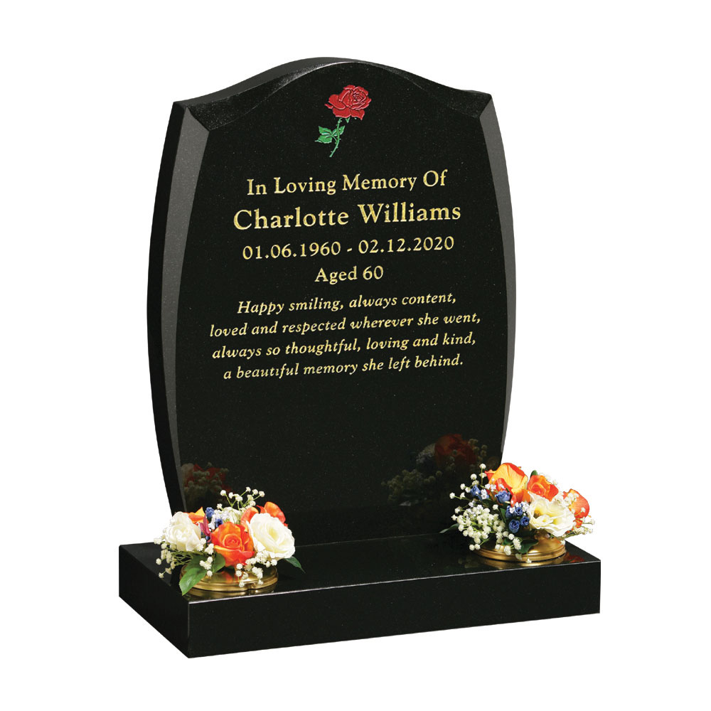 Headstone with Cambered Sides