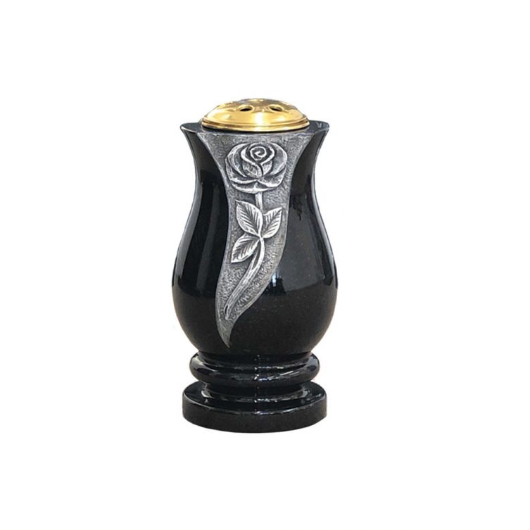 Vase with Rose Carving