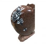 Cushioned Heart and Rose Headstone image 2 thumbnail