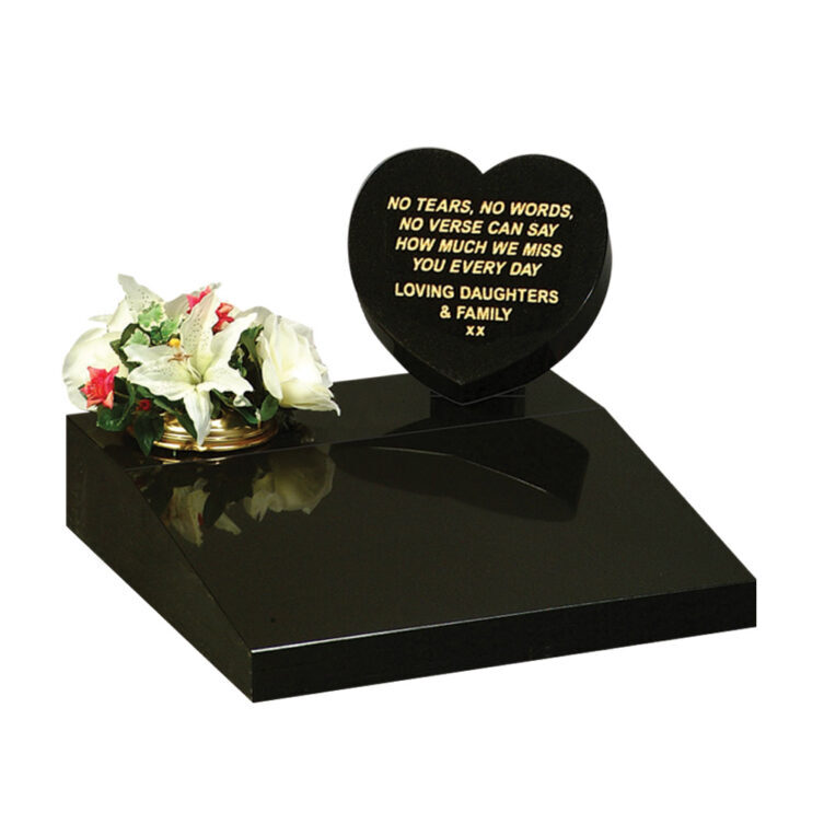Heart and Tablet Small Memorial