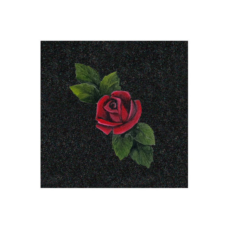 Hand-Painted Rose Design
