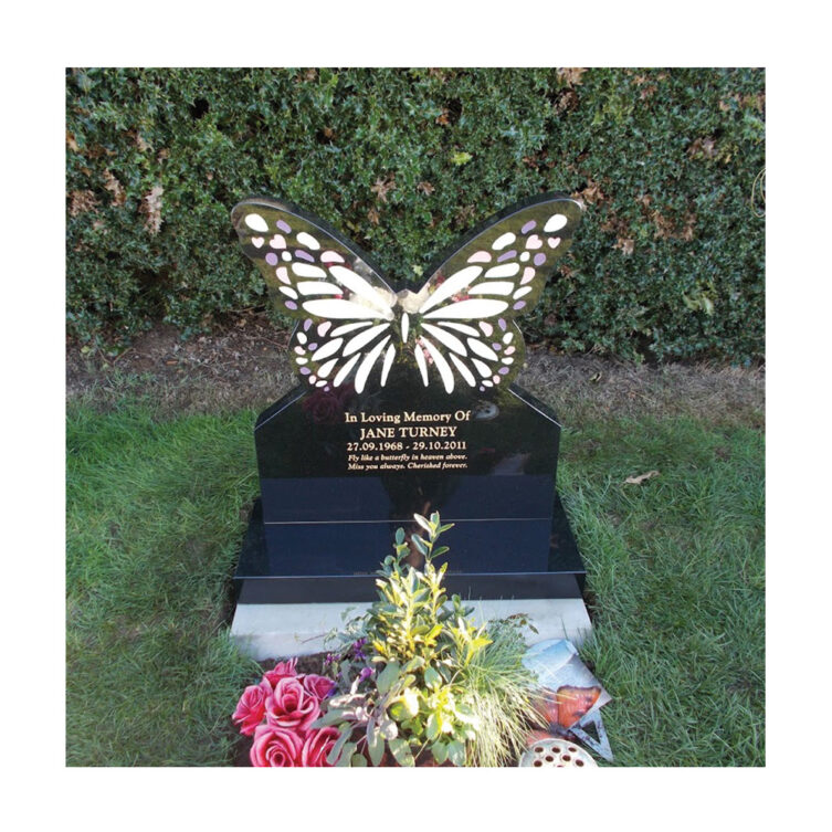 Painted Butterfly Headstone image 1