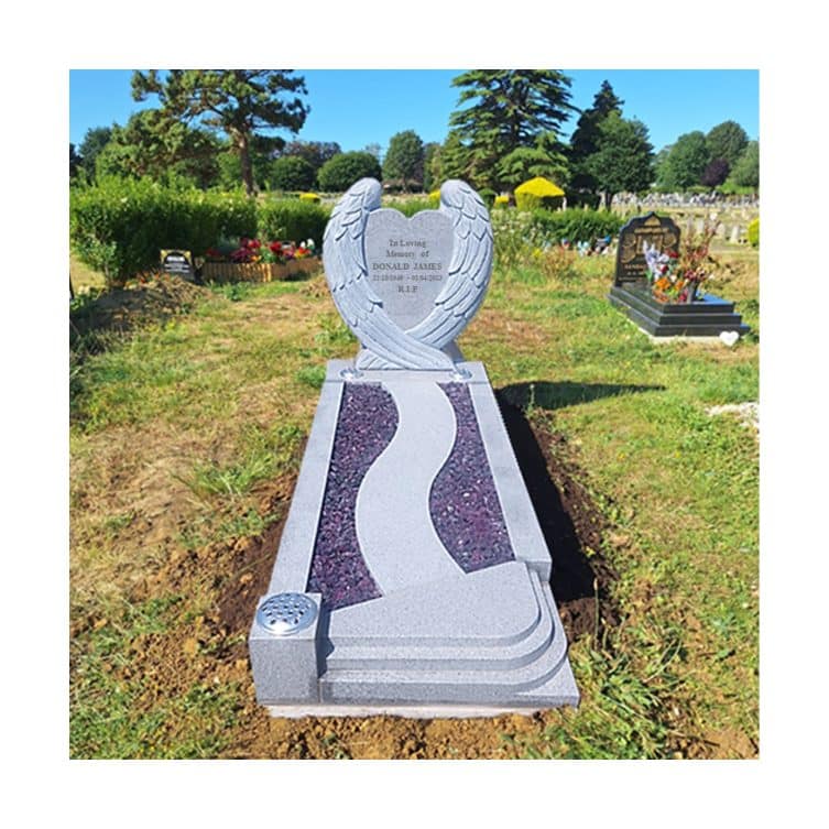 Bespoke Carved Angel Wings Kerbset