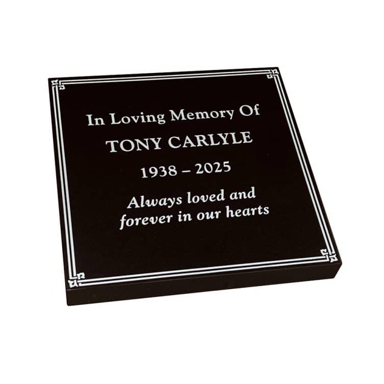 Flat Tablet with Decorative Border