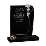 Scroll Edge and Rose Headstone image 3 thumbnail